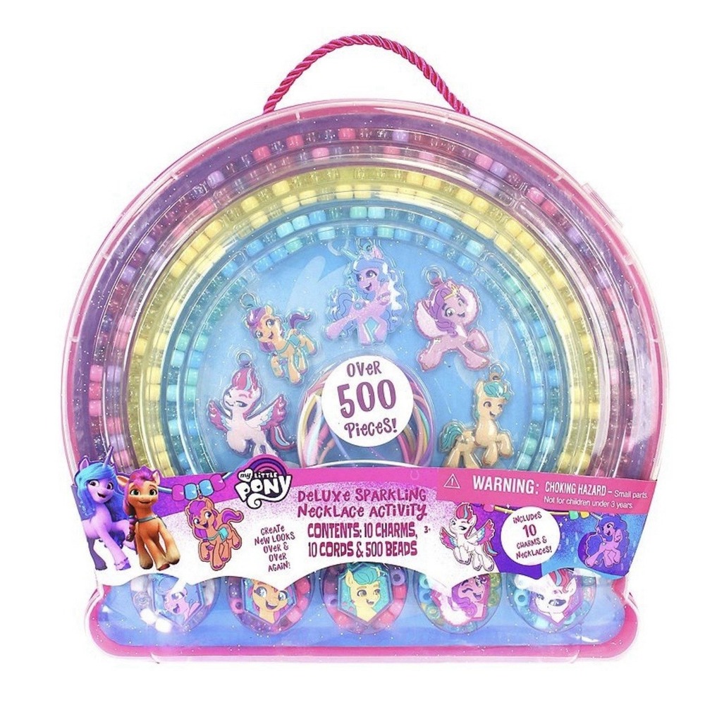 My Little Pony Necklace Activity Art Kit Charms Beads Cords Girls Kids Children